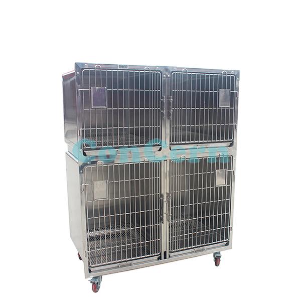 CCVET1202Stainless steel Pet Combination Cage CCVET1202