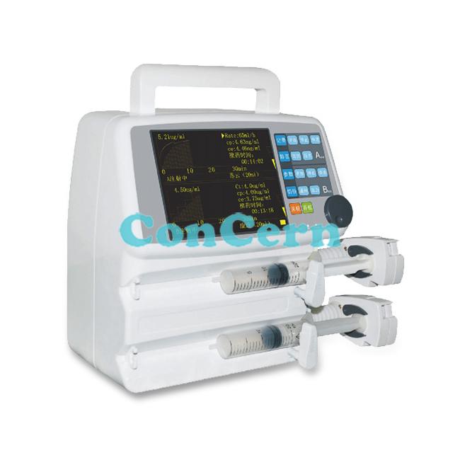 CCMIC-09TPMedical portable doubld-channel TIC syringe pump CCMIC-09TP